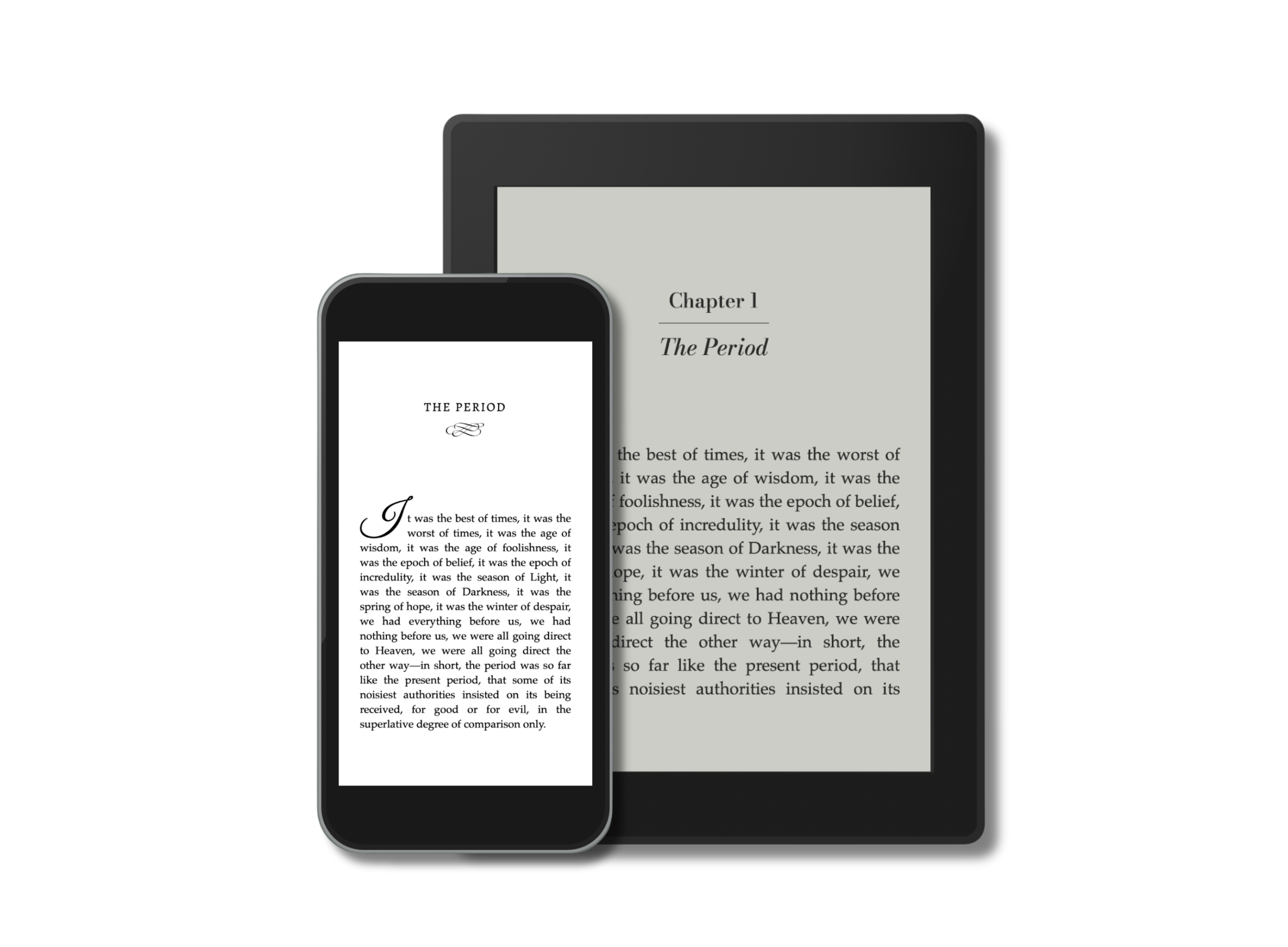 Book formatted on iPhone and Kindle